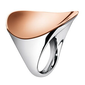 ck Calvin Klein undulate ring, $140, ck Watch & Jewelry